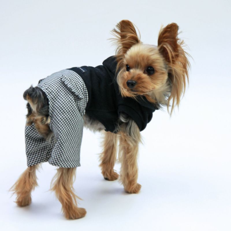 No.17 ハンドメイド犬服 フリースパーカーワンピース 犬用品