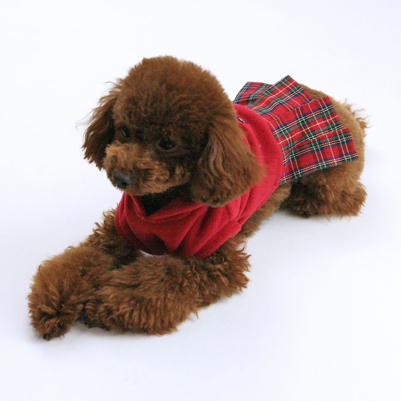 No.3 ハンドメイド犬服 レースリボンパーカーワンピース