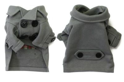 （予約販売）ストレッチ裏毛ピーコート[グレー]