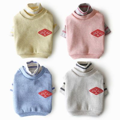 ハイネックボーダーカットソー＆パステルベストセットアップ