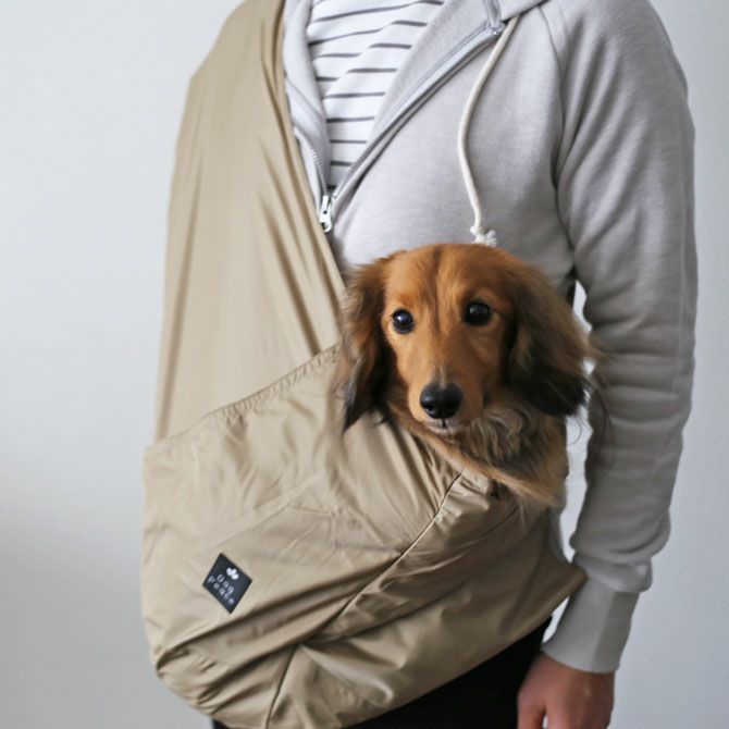 DOGDEPT 撥水加工ドッグスリング Mサイズ GOODS】撥水ドローストリングショルダー