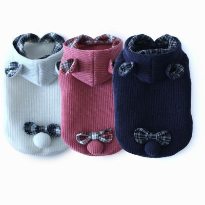 畦編みニットくまみみパーカー