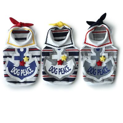 アンカープリントボーダーセーラータンクトップ