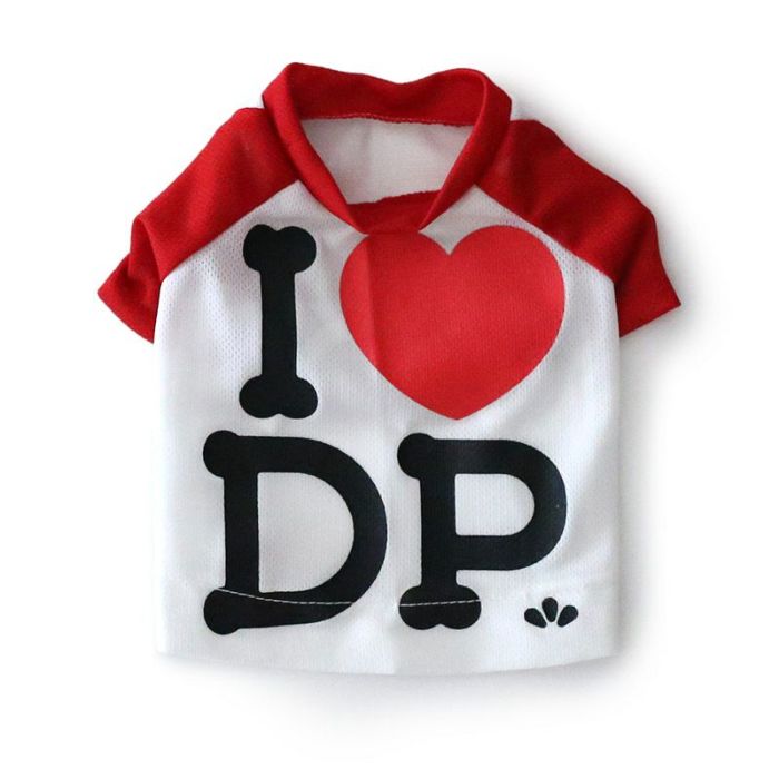 クールMAX I LOVE DPラグランTシャツ | 犬服通販ドッグピース