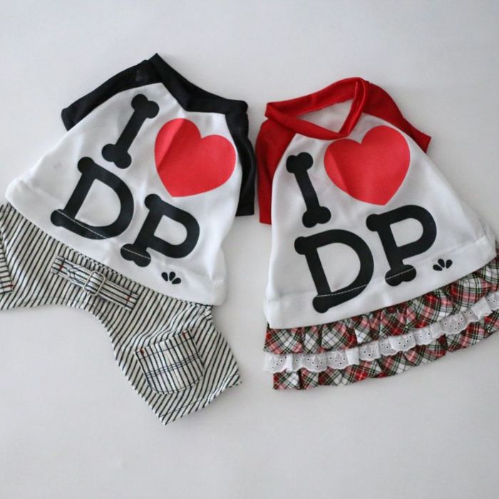 クールMAX I LOVE DPラグランTシャツ | 犬服通販ドッグピース
