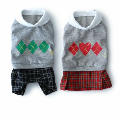 アーガイルスクールカバーオール＆ワンピース