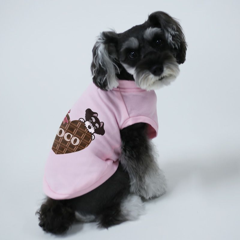 犬服 No.176 ハートチョコ色わんぴ(うさちゃん付き) ハンドメイド 犬服 No.176 ハートチョコ色わんぴ(うさちゃん付き) ハンドメイド