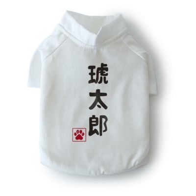 ［お名前プリント］筆文字de縦書きラグランTシャツ